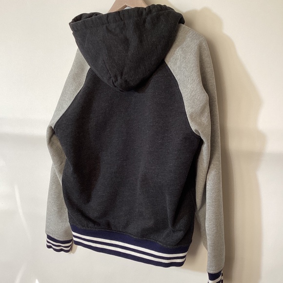 Polo Ralph Lauren Fleece Hooded Baseball Varsity Jacket Grey  Mens  size M - Picture 7 of 9